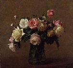 Bouquet of Roses by Henri Fantin-Latour